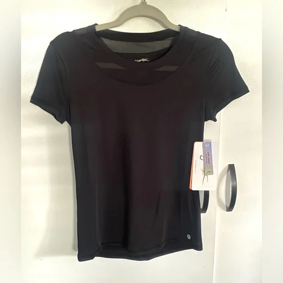 Gottex black activewear tee, XS - Picture 1 of 5